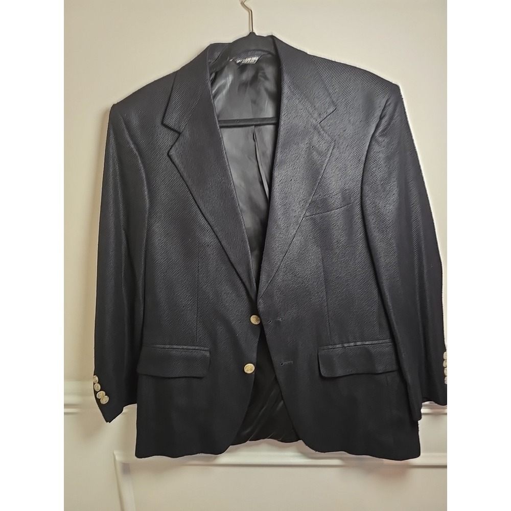 Bill Blass Lord & Taylor Stone‎ River Blazer Men's Vintage Silk No Tags 34